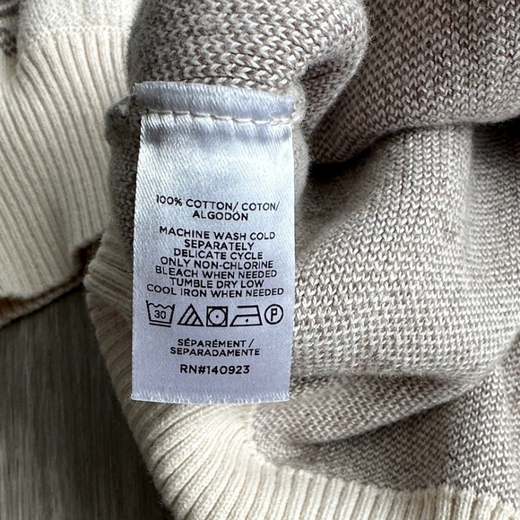 LOFT Cream Patterned Button-Up Cardigan - Picture 6 of 8